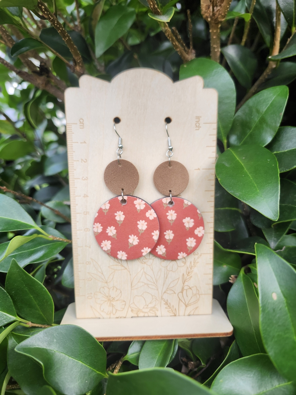 Handmade Boho Floral Drop Earrings